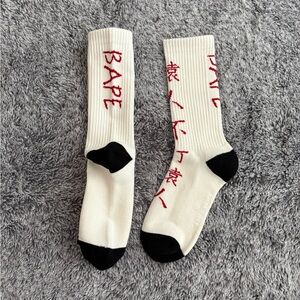 Men’s A Bathing Ape Socks, BAPE, NWT